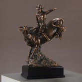 6.5 Inch Bull Rider Statue - Figurine